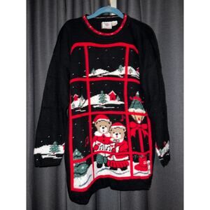 Vintage Ugly Christmas Sweater Xmas Size Large